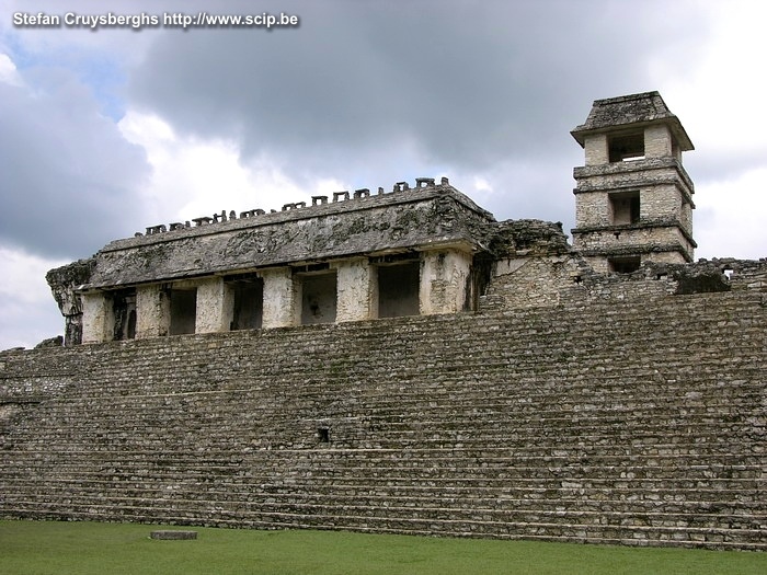 Palenque - Palace The impressive palace with it's tower, court-yards and carvings. Palenque was a Maya city that flourished in the 7th century. The ruins date back to 226 BC to its fall around 1123 AD. Stefan Cruysberghs